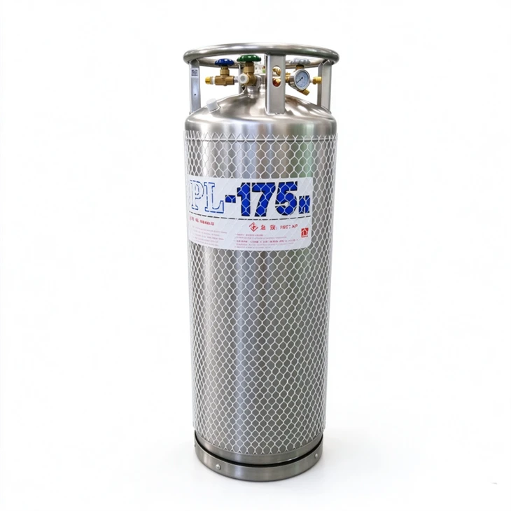 175L 安全防爆-極低温ガスデュワー液体酸素極低温貯蔵容器